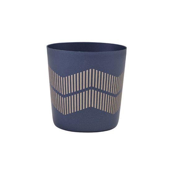 GenWare Metallic Blue Lined Serving Cup 8.5 x 8.5cm
