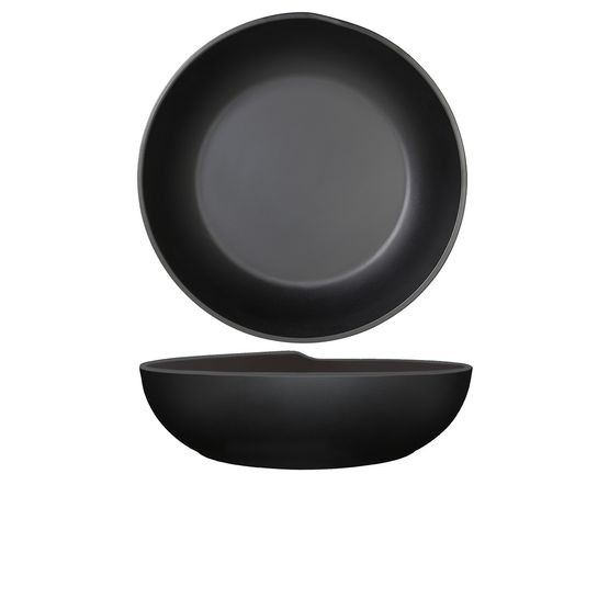 Black Copenhagen Melamine Bowl 28 x 7.5cm