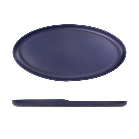 Denim Blue Copenhagen Oval Melamine Dish 55 x 27.5cm