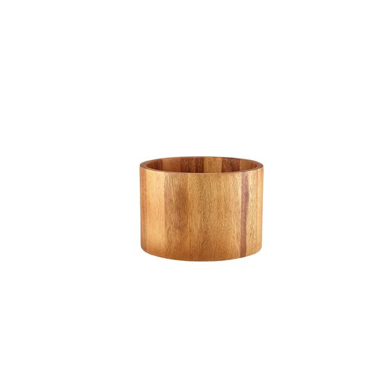 GenWare Acacia Wood Straight Sided Bowl 22.5 x 15cm