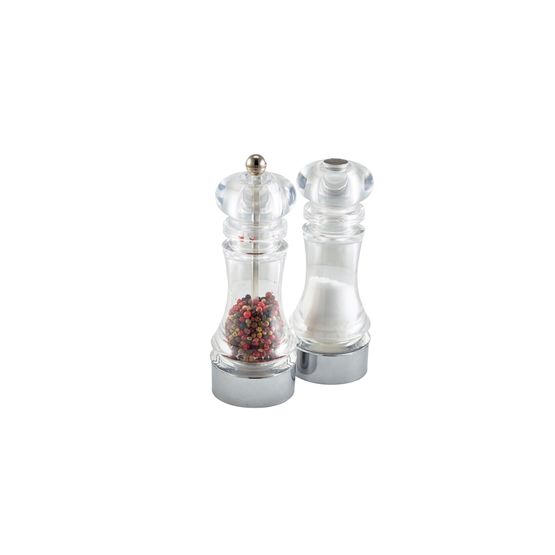 GenWare Clear Pepper Grinder &amp; Salt Shaker Set