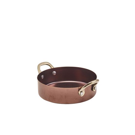 GenWare Copper Vintage Steel Mini Casserole Dish 12.25 x 3.5cm
