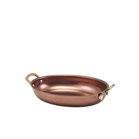 GenWare Copper Vintage Steel Oval Dish 20.75 x 15.75cm