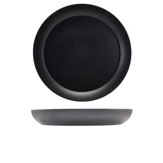 GenWare Melamine Black Jute Buffet Bowl 42 x 6cm