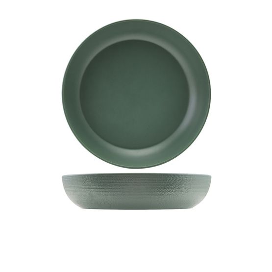 GenWare Melamine Green Jute Buffet Bowl 35 x 7.5cm