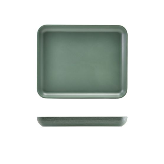 GenWare Melamine Green Jute Platter GN 1/2