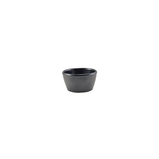 GenWare Melamine Matt Black Ripple Ramekin 56ml/ 2oz