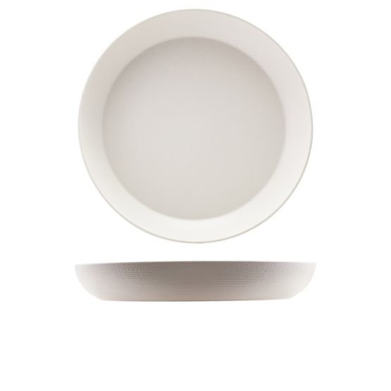 GenWare Melamine White Jute Buffet Bowl 42 x 6cm