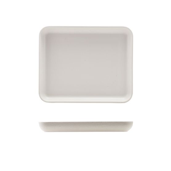 GenWare Melamine White Jute Platter GN 1/2