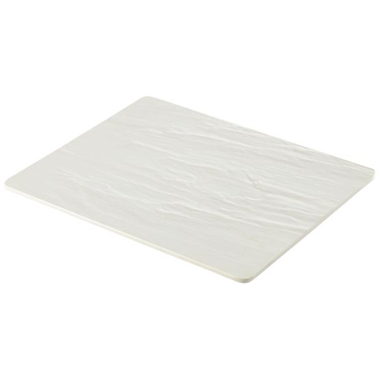 GenWare Melamine White Slate Effect Platter GN 1/2