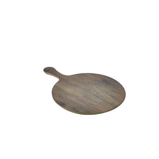 GenWare Melamine Wood Effect Round Paddle Board 42 x 30cm