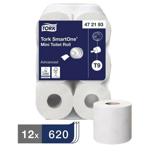 Tork Smart One Mini Toilet Paper Pack Of 12 Rolls T9