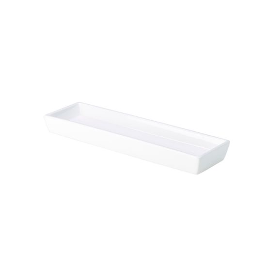 Genware Porcelain Rectangular Dish Holder 28 x 8cm/ 11 x 3.25"