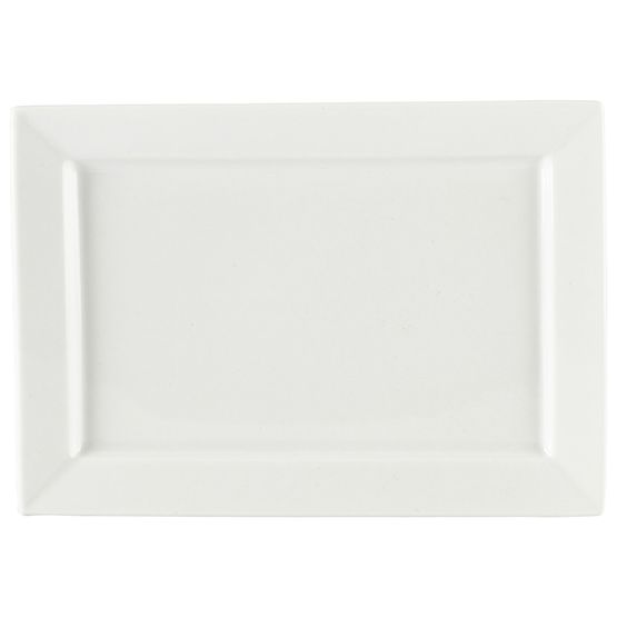 Genware Porcelain Rectangular Plate 24 x 17cm/ 9.5 x 6.75"