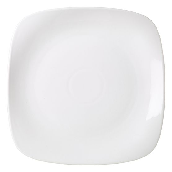 Genware Porcelain Rounded Square Plate 29cm/ 11.5"