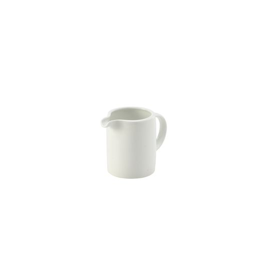 Genware Porcelain Solid Milk Jug 12cl/ 4oz