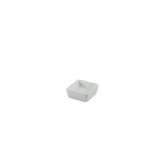 Genware Porcelain Square Dish 6.4 x 2.5cm/ 2.5 x 1"