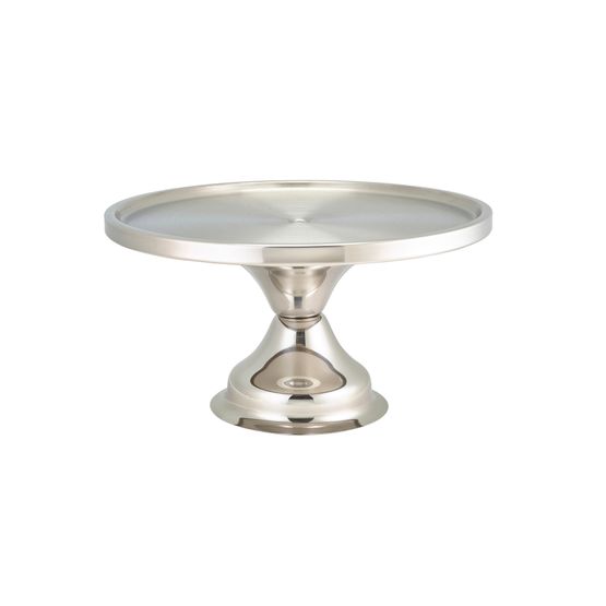 Genware Stainless Steel Cake Stand 13"Dia.6.5" High