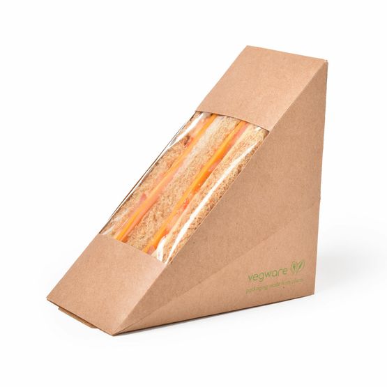 Vegware Vwst65 Standard 65mm Kraft Sandwich Wedge