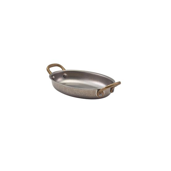 GenWare Vintage Steel Oval Dish 16.5 x 12.5cm