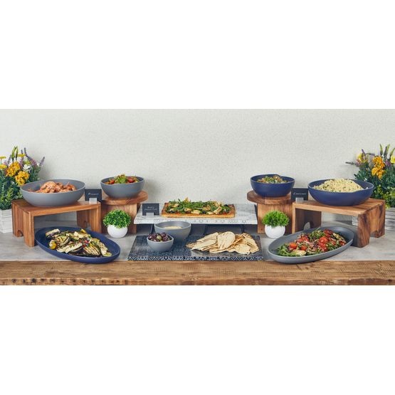 Grey Copenhagen Melamine Bowl 15.5 x 7.5cm