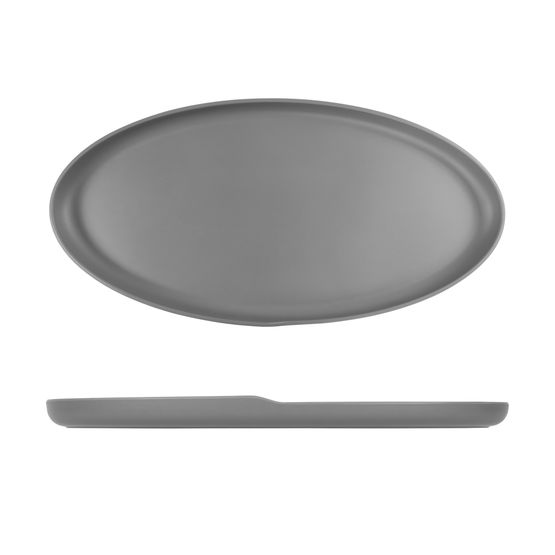 Grey Copenhagen Oval Melamine Dish 55 x 27.5cm