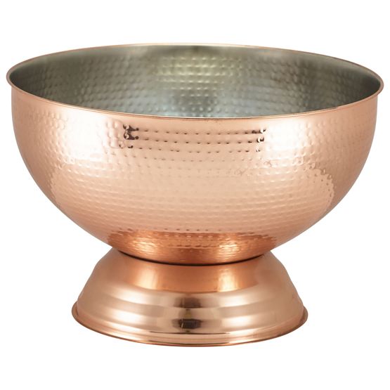 Hammered Copper Champagne Bowl 36cm