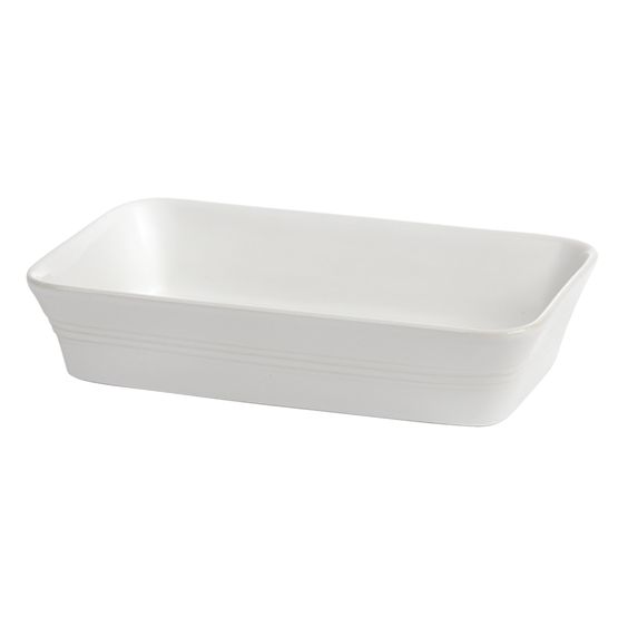 White Rectangular Dish 26 x 16.5 x 5.5cm