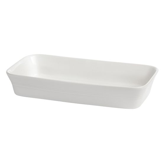 Porcelite White Rectangular Dish 32.5 x 19 x 5.5cm
