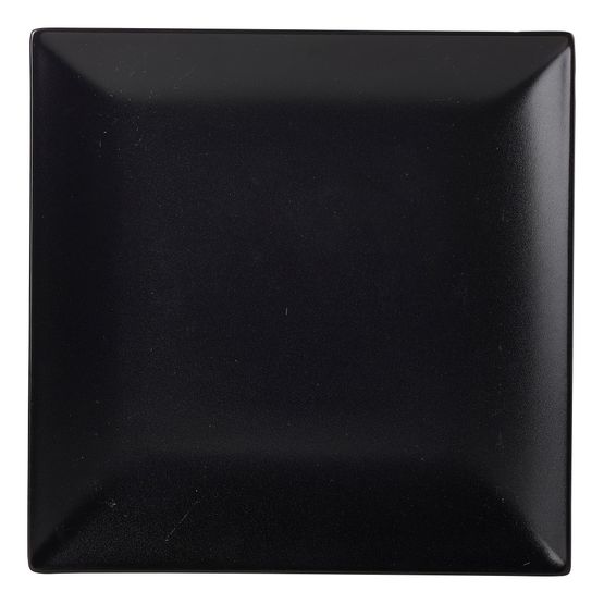 Luna Stoneware Black Square Plate 18cm/ 7"