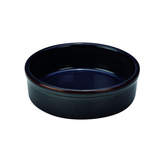 Rustic Stoneware Blue Tapas Dish 14.5cm