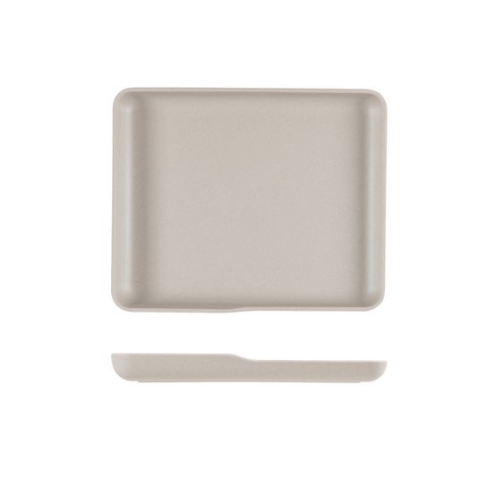 Sand Brown Copenhagen Melamine GN 1/2 Platter 32.5 x 26.5 x 3.5cm