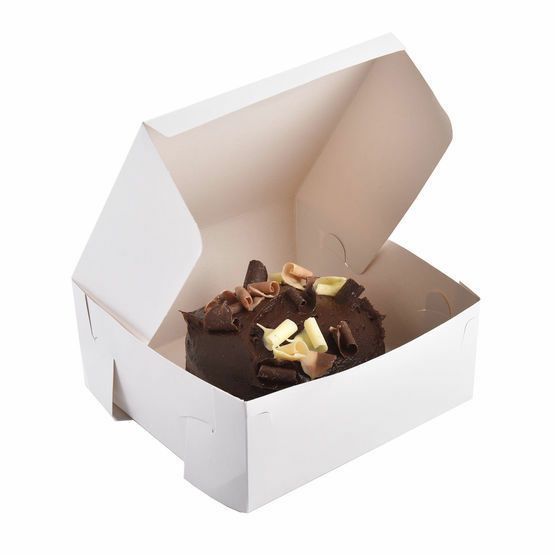 6" x 6" x 2.5" White Cake Boxes