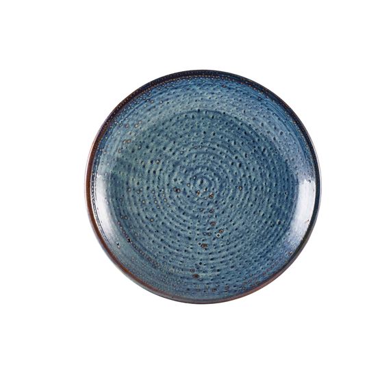 Terra Porcelain Aqua Blue Deep Coupe Plate 28cm