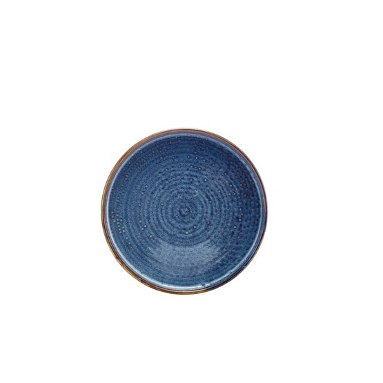 Terra Porcelain Aqua Blue Low Presentation Plate 21cm