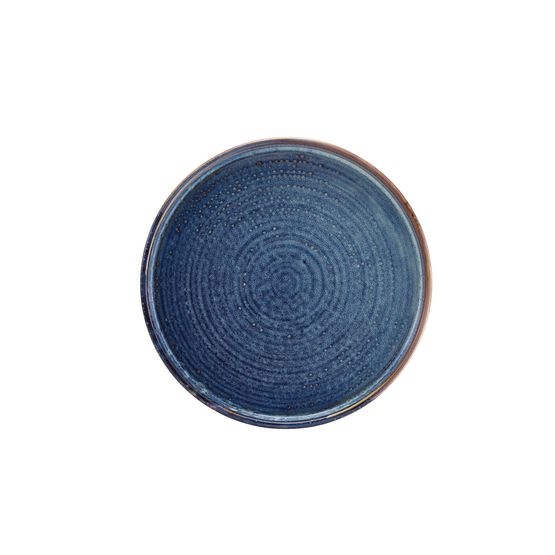 Terra Porcelain Aqua Blue Low Presentation Plate 25cm
