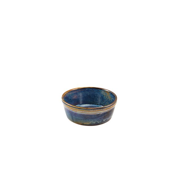 Terra Porcelain Aqua Blue Round Pie Dish 13.6cm