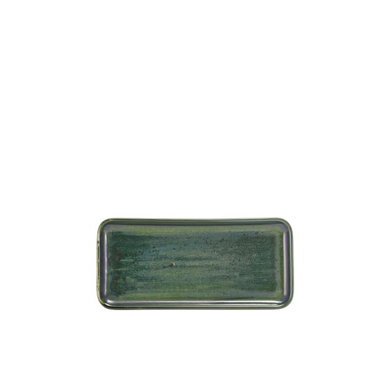 Terra Porcelain Aqua Green Narrow Rectangular Platter 27 x 12.5cm