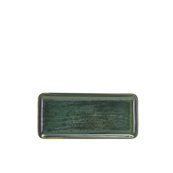 Terra Porcelain Aqua Green Narrow Rectangular Platter 31 x 14cm