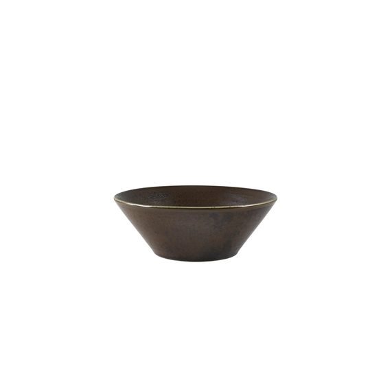 Terra Porcelain Black Conical Bowl 16cm