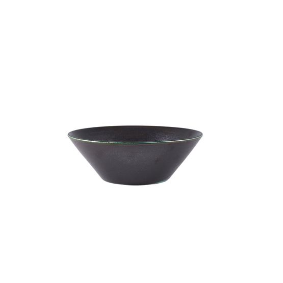 Terra Porcelain Black Conical Bowl 19.5cm