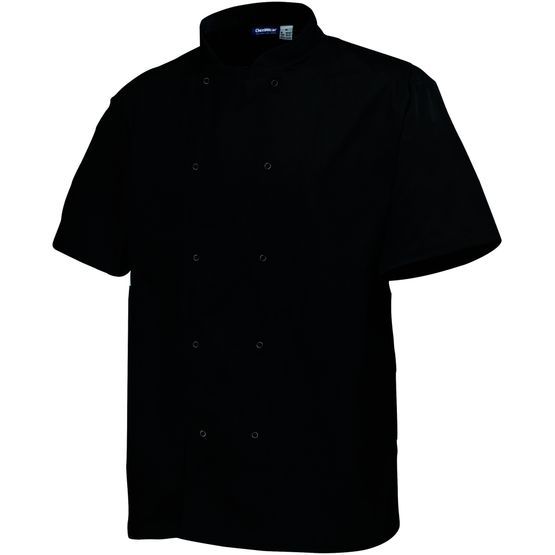Basic Stud Jacket Short Sleeve - Black