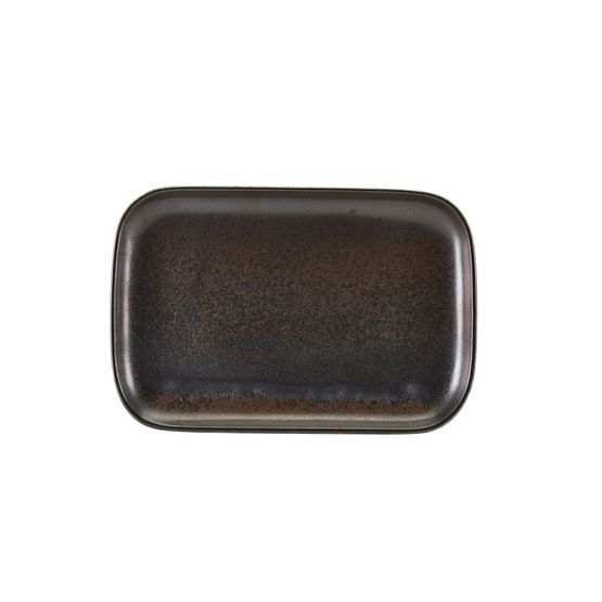 Terra Porcelain Black Rectangular Plate 34.5 x 23.5cm
