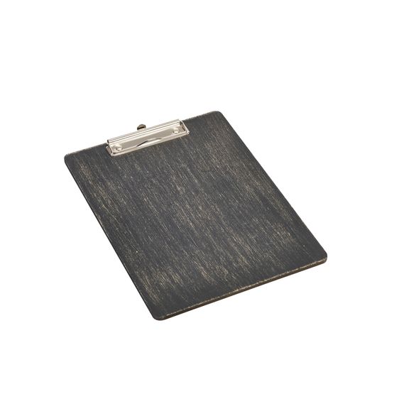 Black Wooden Menu Clipboard A4 24x32x0.6cm
