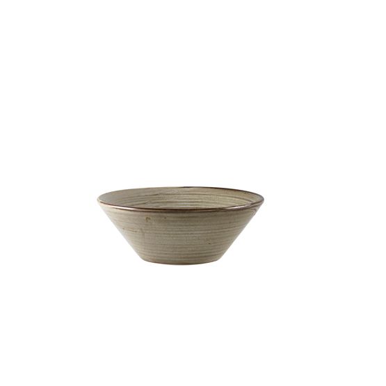 Terra Porcelain Grey Conical Bowl 16cm