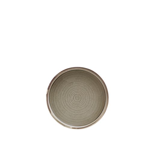 Terra Porcelain Grey Low Presentation Plate 18cm