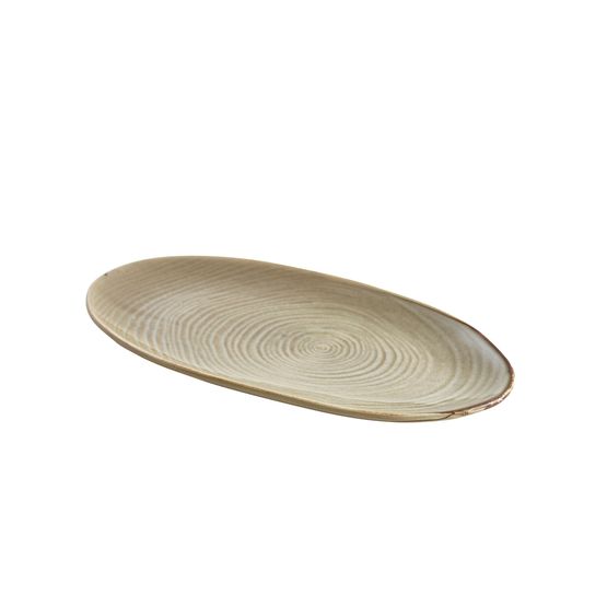 Terra Porcelain Grey Organic Platter 31cm