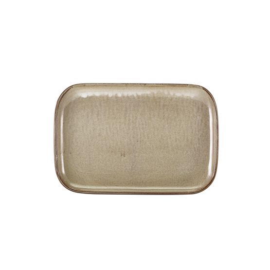 Terra Porcelain Grey Rectangular Plate 34.5 x 23.5cm