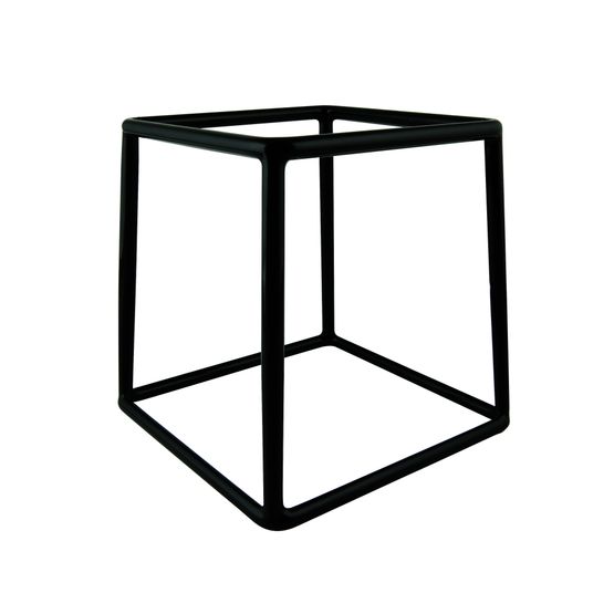 Genware Black Anti-Slip Buffet Riser 18 x 18cm