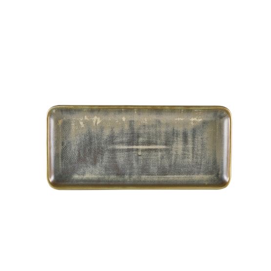 Terra Porcelain Matt Grey Narrow Rectangular Platter 31 x 14cm